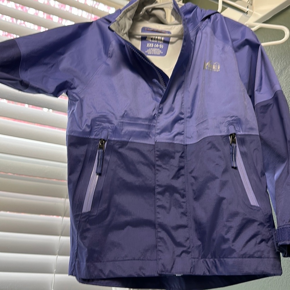 REI waterproof rain jacket